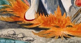 Fire in The Sun and the Moon over the King and the Queen