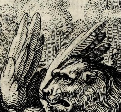 The Angel and the Wing in Hic leo, quas plumas non habet, alter habet