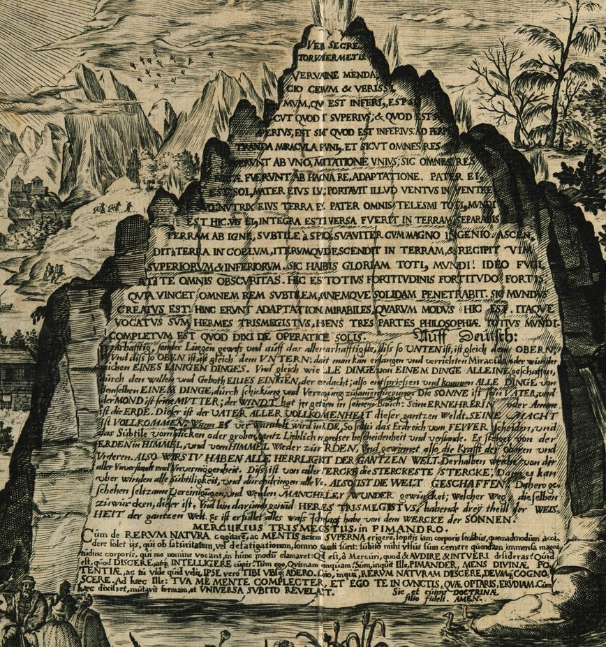 The Emerald Tablet in Designatio Pyramidum Petrosarum Triumphalium