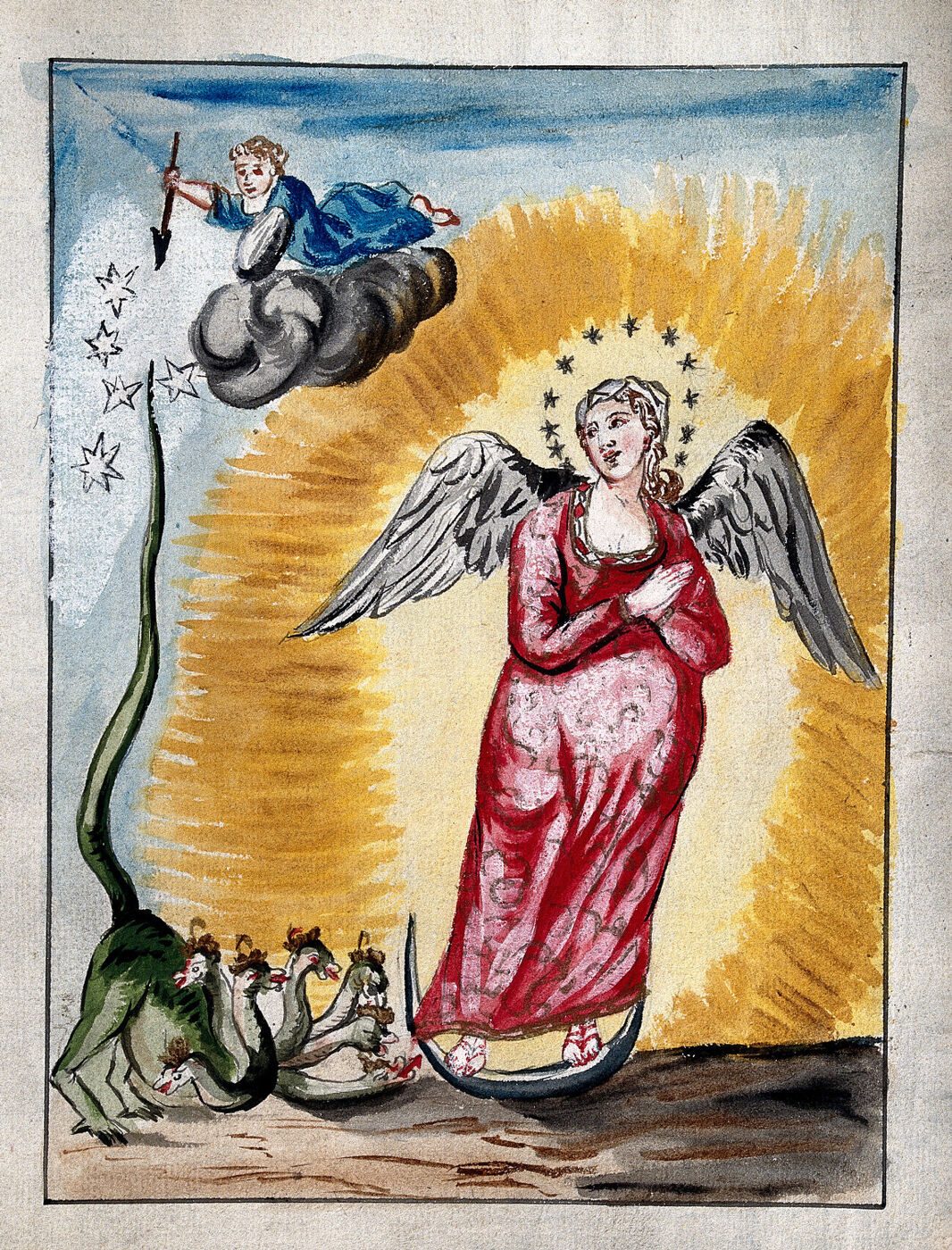 The Virgin with a Dragon at Her Feet
