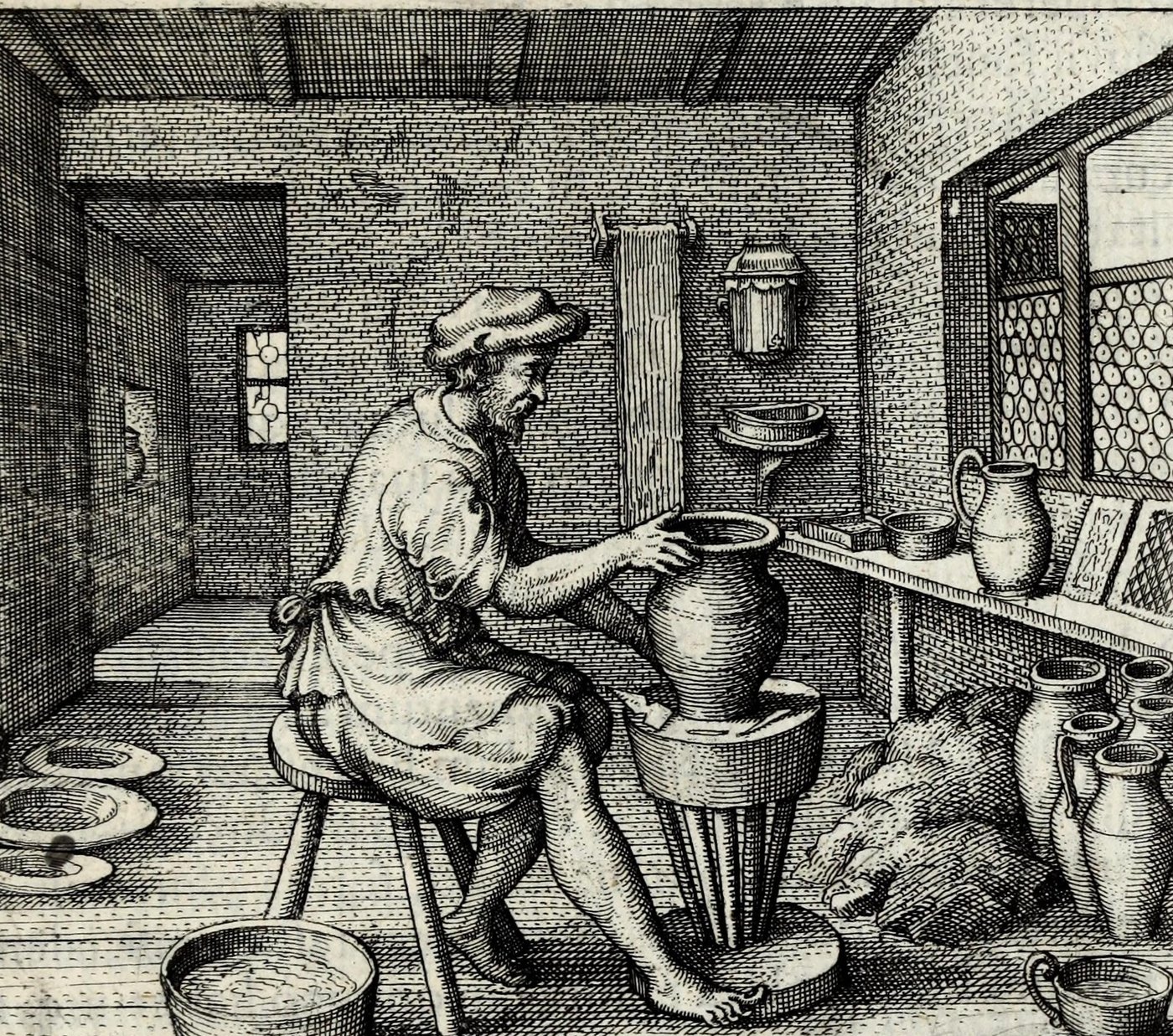 Opus figuli, consistens in sicco & humido, te doceat