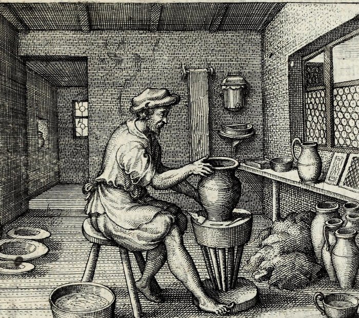 Opus figuli, consistens in sicco & humido, te doceat, Matthaus Merian, attributed, for Michael Maier