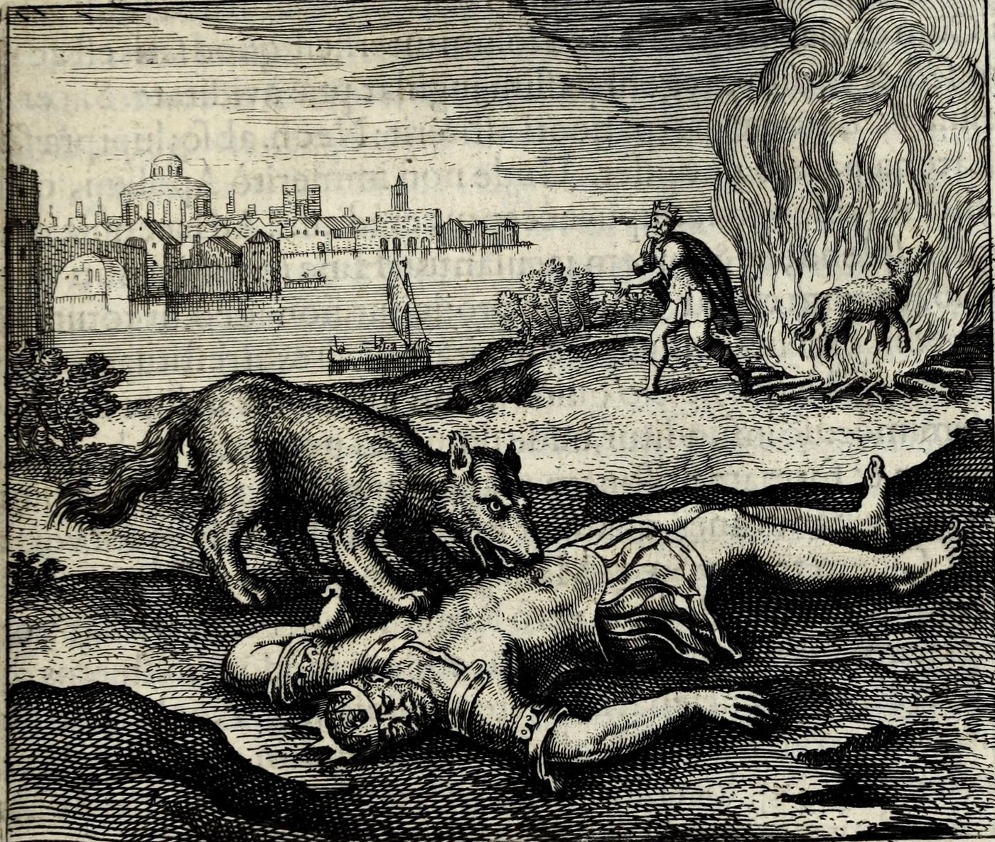 Regem lupus voravit & vitæ crematus reddidit