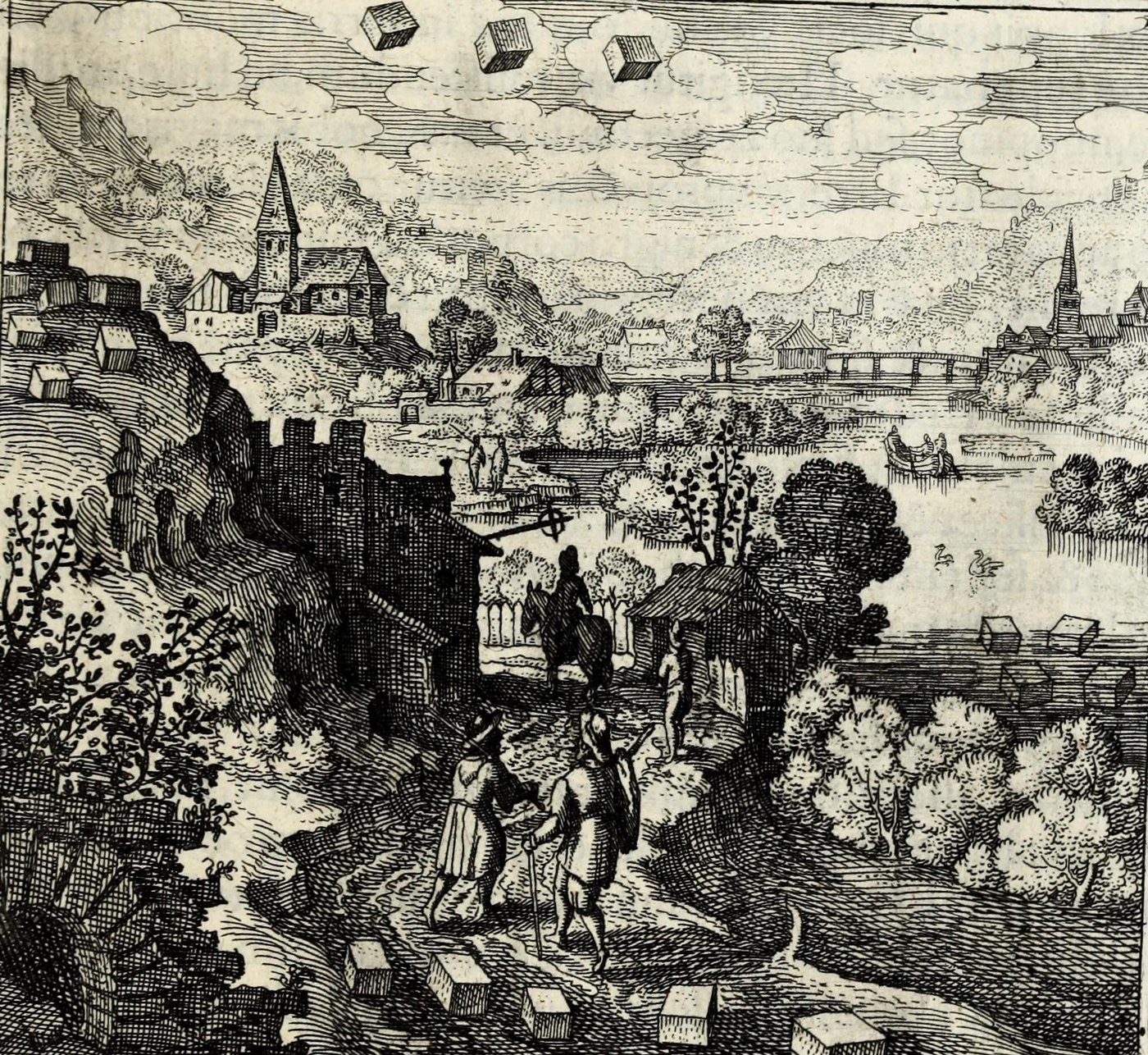 Lapis projectus est in terras, & in montibus exaltatus, & in aëre habitat, & in flumine pascitur, id est, Mercurius