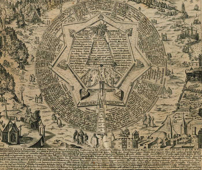 Typosis Arcis Pri-materialis, Heinrich Khunrath, designer, 1602 to 1609