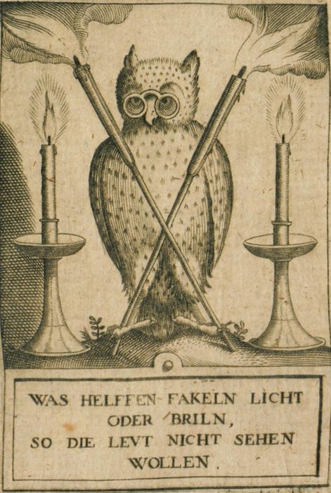 Was helffen Fackeln, Licht oder Brilln, so die Leut nicht sehen wollen, Heinrich Khunrath, designer, 1602 to 1609