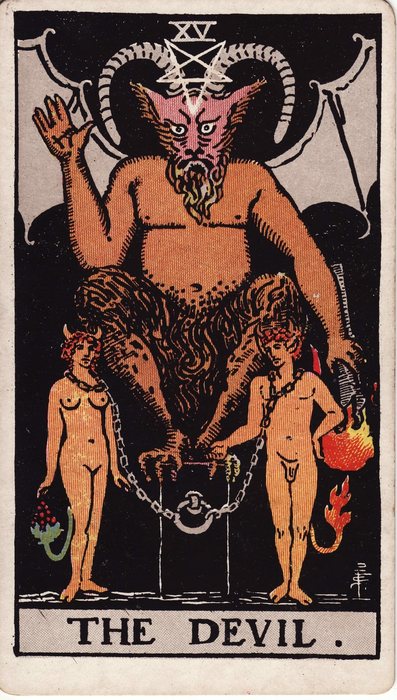 The Devil (XV), Pamela Colman Smith, 1909