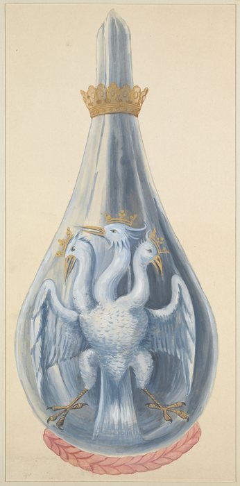The three-headed bird in the crowned flask